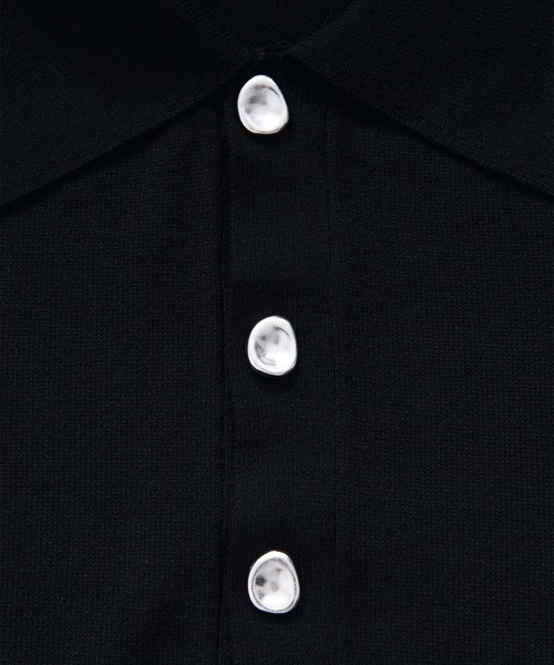 Ellno Loset（エルノロゼット）の「アソートポロニットカーディガン（カーディガン/ボレロ・メンズ・ブラック/ブラック系その他・LARGE/MEDIUM/SMALL）」の4枚目の写真