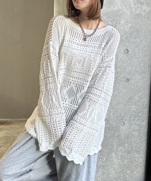 PAGEBOY | クロシェライクニットプルオーバー(ニット/セーター)