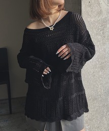 PAGEBOY | クロシェライクニットプルオーバー(ニット/セーター)