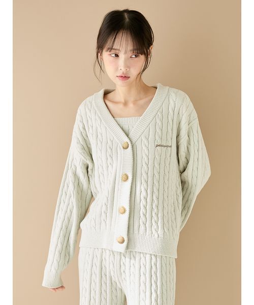 むみーん♪新品未使用☆ジェラートピケ カーディガン ルームウェア gelato pique（ジェラートピケ） フェザーカーディガン pwnt261041