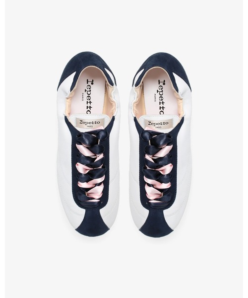 Repetto(レペット)の「Tennis Silk スニーカー - FRサイズ / V4230MCVD(スニーカー・レディース・ホワイト×ネイビー・36/35/39/38/37)」の4枚目の写真