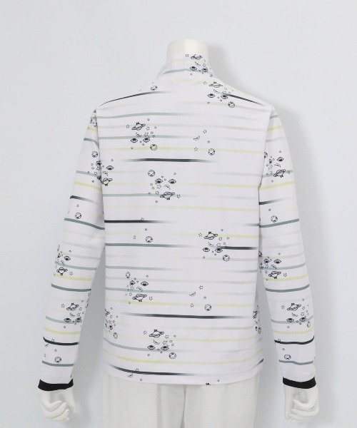 Picone CLUB(ピッコーネクラブ)の「マルチボーダー総柄プルオーバー(Tシャツ/カットソー・レディース・ブルー/グレー/オレンジ・9号/11号/13号)」の9枚目の写真
