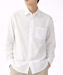 ROUGH TRADE | 刺繍シアー 長袖レギュラーカラーシャツ(M1)(シャツ/ブラウス)