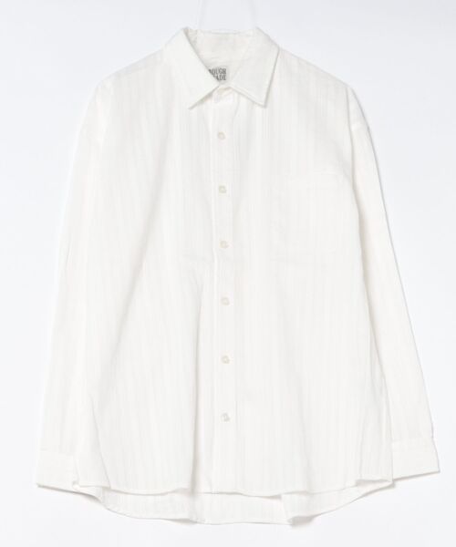 ROUGH TRADE（ラフトレード）の「刺繍シアー 長袖レギュラーカラーシャツ(M1)（シャツ/ブラウス・メンズ・ホワイト/ミント/ブラック・MEDIUM/LARGE/X-LARGE）」の5枚目の写真