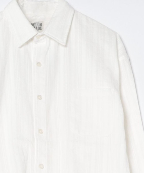 ROUGH TRADE（ラフトレード）の「刺繍シアー 長袖レギュラーカラーシャツ(M1)（シャツ/ブラウス・メンズ・ホワイト/ミント/ブラック・MEDIUM/LARGE/X-LARGE）」の6枚目の写真