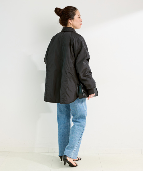 B.C STOCK（ベーセーストック）の「《追加3》ウォッシャブル / キルティングリバーシブルブルゾン（ブルゾン・レディース・アイボリー/カーキ/ブラック・FREE）」の12枚目の写真