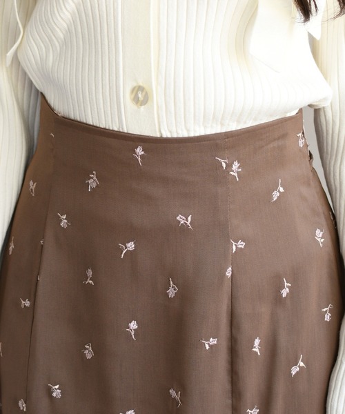 31 Sons de mode（トランテアン　ソン　ドゥ　モード）の「2026春夏新作 刺繍マーメイドスカート（スカート・レディース・モカ/イエロー/アイボリー・M/S）」の22枚目の写真