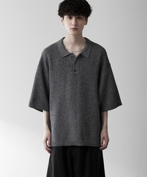 RUUBON（ルーボン）の「【RUUBON】herringbone knit polo shirt /ヘリンボーンニットポロシャツ（ポロシャツ）」