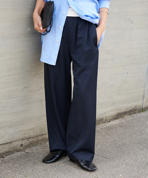 OUTDOOR PRODUCTS(アウトドアプロダクツ)の「ヴィンテージサテンタンブラーイージーパンツ(スラックス・レディース・カーキ/ネイビー・36/38)」の21枚目の写真