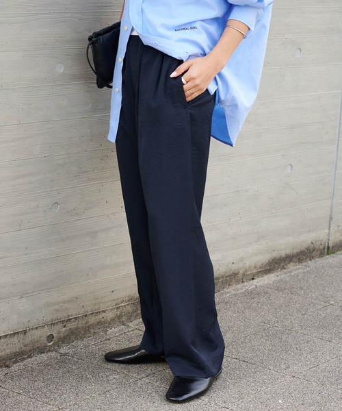 OUTDOOR PRODUCTS(アウトドアプロダクツ)の「ヴィンテージサテンタンブラーイージーパンツ(スラックス・レディース・カーキ/ネイビー・36/38)」の22枚目の写真