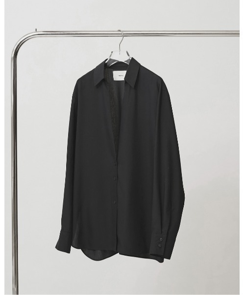 TODAYFUL(トゥデイフル)の「Silky Skipper Shirts(シャツ/ブラウス・レディース・キナリ/ブラック・FREE)」の11枚目の写真