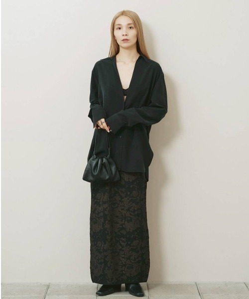 TODAYFUL(トゥデイフル)の「Silky Skipper Shirts(シャツ/ブラウス・レディース・キナリ/ブラック・FREE)」の17枚目の写真