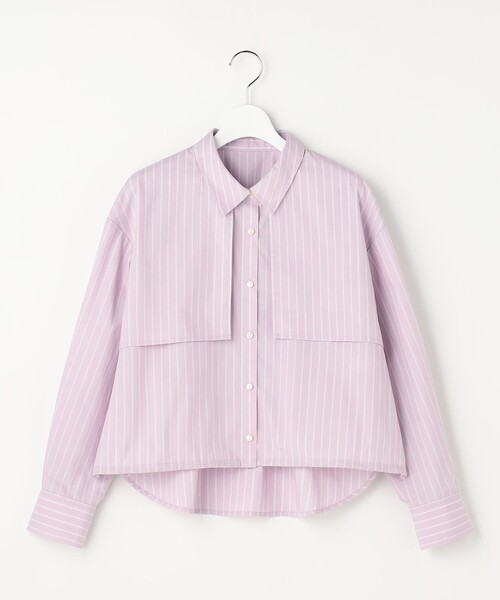 ANY SIS(エニィスィス)の「クロップドヨークハオリ シャツ(シャツ/ブラウス・レディース・スカイブルー系1/ホワイト系1/ライラック系1・MEDIUM)」の13枚目の写真