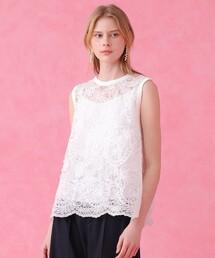 ANAYI | チュールコードレース プルオーバー(ニット/セーター)