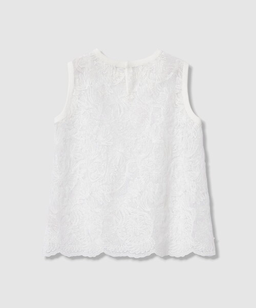 ANAYI（アナイ）の「チュールコードレース プルオーバー（ニット/セーター・レディース・ホワイト/ネイビー・36/38）」の9枚目の写真