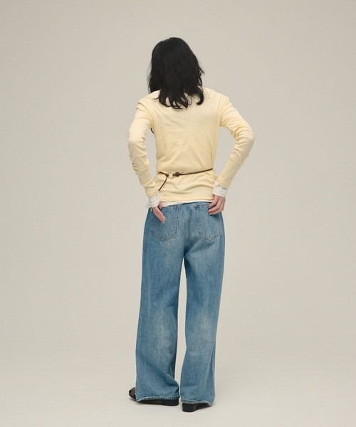 eL（エル）の「【eL】Sheer Fit Rib LS TEE/645544（Tシャツ/カットソー・レディース・イエロー・FREE）」の11枚目の写真