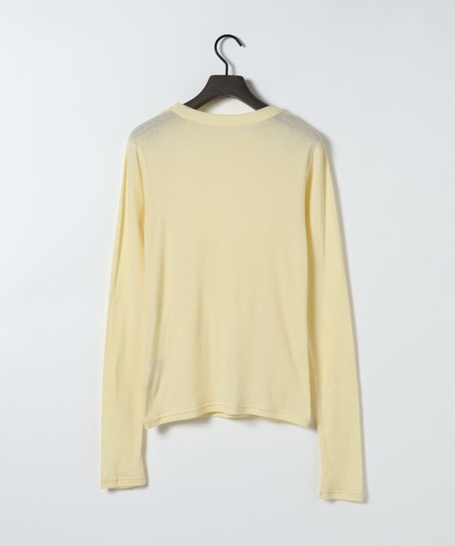 eL（エル）の「【eL】Sheer Fit Rib LS TEE/645544（Tシャツ/カットソー・レディース・イエロー・FREE）」の8枚目の写真