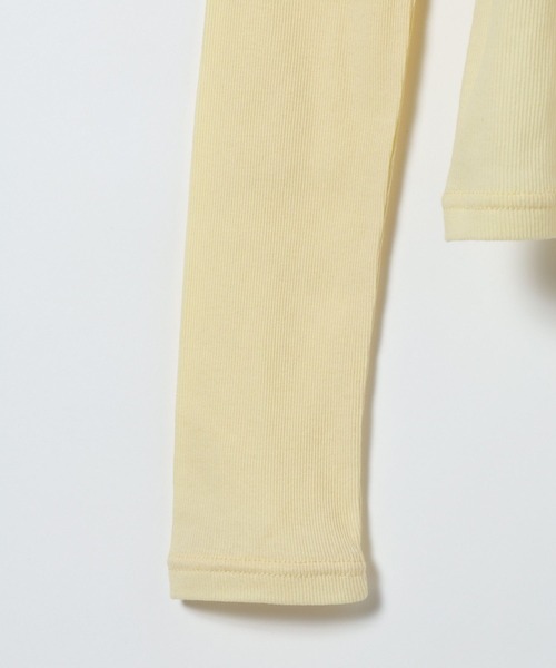 eL（エル）の「【eL】Sheer Fit Rib LS TEE/645544（Tシャツ/カットソー・レディース・イエロー・FREE）」の5枚目の写真
