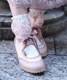 axes femme | 甲あき配色ブーティー(パンプス)