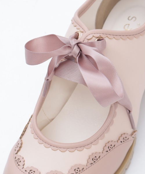 axes femme（アクシーズファム）の「甲あき配色ブーティー（パンプス・レディース・ピンク・LARGE/MEDIUM）」の10枚目の写真