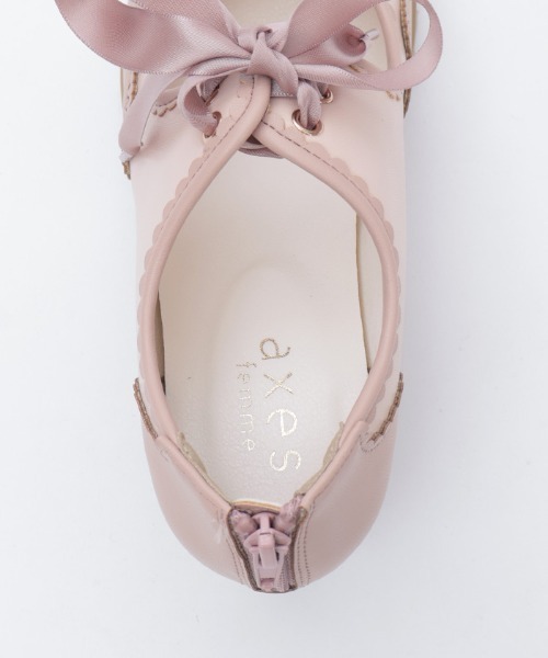 axes femme（アクシーズファム）の「甲あき配色ブーティー（パンプス・レディース・ピンク・LARGE/MEDIUM）」の2枚目の写真