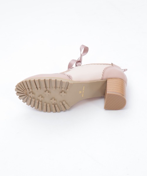 axes femme（アクシーズファム）の「甲あき配色ブーティー（パンプス・レディース・ピンク・LARGE/MEDIUM）」の3枚目の写真