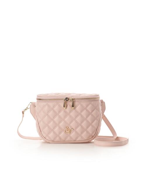 SAMANTHAVEGA(サマンサベガ)の「ダブルステッチダイヤキルトショルダーバッグ(ショルダーバッグ・レディース・ホワイト/ブラック/ピンク・FREE)」の3枚目の写真