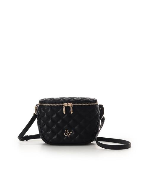 SAMANTHAVEGA(サマンサベガ)の「ダブルステッチダイヤキルトショルダーバッグ(ショルダーバッグ・レディース・ホワイト/ブラック/ピンク・FREE)」の2枚目の写真