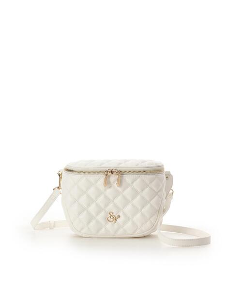 SAMANTHAVEGA(サマンサベガ)の「ダブルステッチダイヤキルトショルダーバッグ(ショルダーバッグ・レディース・ホワイト/ブラック/ピンク・FREE)」の10枚目の写真