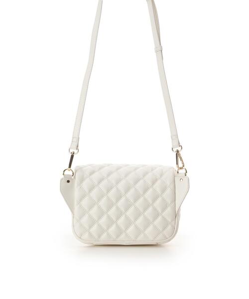 SAMANTHAVEGA(サマンサベガ)の「ダブルステッチダイヤキルトショルダーバッグ(ショルダーバッグ・レディース・ホワイト/ブラック/ピンク・FREE)」の14枚目の写真