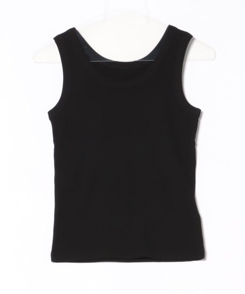 Tiara（ティアラ）の「リブタンクトップ（Tシャツ/カットソー・レディース・ホワイト/チャコールグレー/ブラック・FREE）」の2枚目の写真
