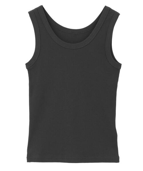 Tiara（ティアラ）の「リブタンクトップ（Tシャツ/カットソー・レディース・ホワイト/チャコールグレー/ブラック/グレー系その他・FREE）」の7枚目の写真