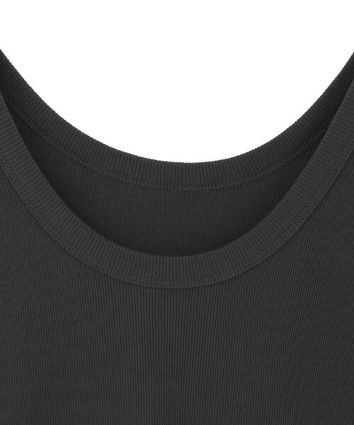 Tiara（ティアラ）の「リブタンクトップ（Tシャツ/カットソー・レディース・ホワイト/チャコールグレー/ブラック/グレー系その他・FREE）」の9枚目の写真