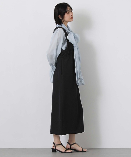 Gready Brilliant（グレディブリリアン）の「ジャガードドッキングジャンバースカート（ジャンパースカート・レディース・ブラック/ベージュ・FREE）」の16枚目の写真