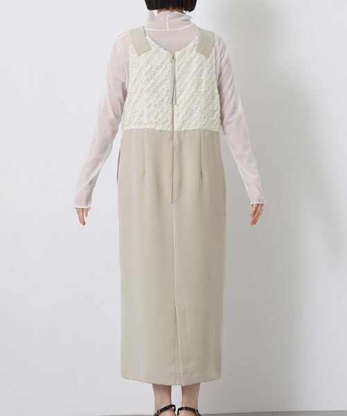 Gready Brilliant（グレディブリリアン）の「ジャガードドッキングジャンバースカート（ジャンパースカート・レディース・ブラック/ベージュ・FREE）」の19枚目の写真