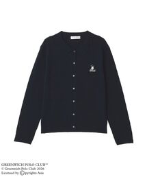 GREENWICH POLO CLUB(TM) ケーブル襟付ニットカーディガン