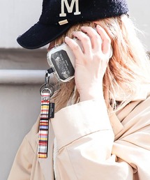 LES TOILES DU SOLEIL（レトワールデュソレイユ）の「ショートストラップM／金具ブラック（キーホルダー）」