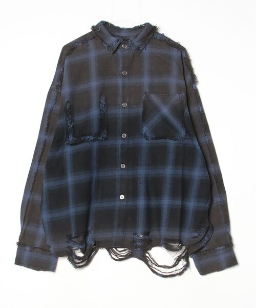 FR(13)NDS（フレンズ）の「FR(13)NDS /フレンズ/BlastCheck Shirt（シャツ/ブラウス・メンズ・ブラック/レッド/ブルー・L/M）」の2枚目の写真