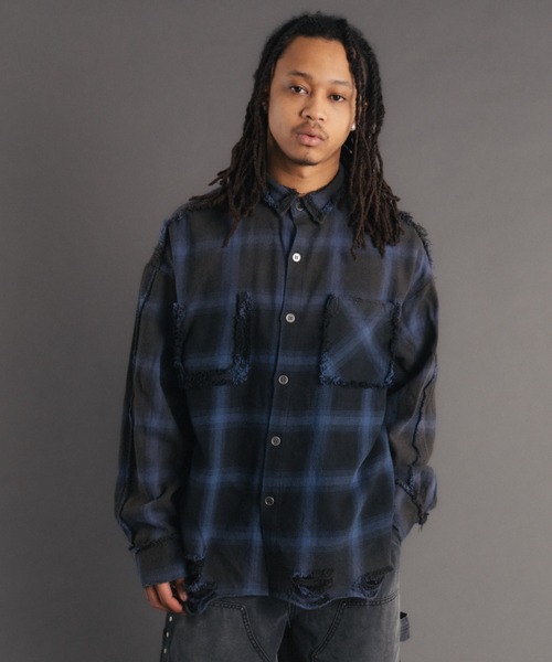 FR(13)NDS（フレンズ）の「FR(13)NDS /フレンズ/BlastCheck Shirt（シャツ/ブラウス・メンズ・ブラック/レッド/ブルー・L/M）」の2枚目の写真