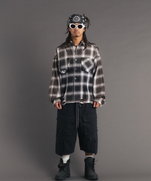 FR(13)NDS（フレンズ）の「FR(13)NDS /フレンズ/BlastCheck Shirt（シャツ/ブラウス・メンズ・ブラック/レッド/ブルー・L/M）」の7枚目の写真