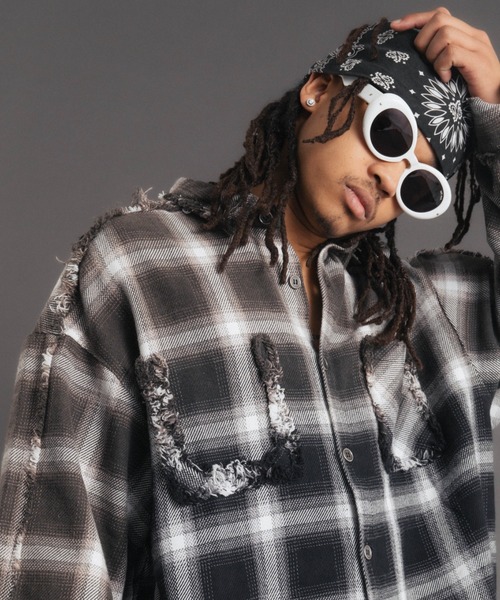 FR(13)NDS（フレンズ）の「FR(13)NDS /フレンズ/BlastCheck Shirt（シャツ/ブラウス・メンズ・ブラック/レッド/ブルー・L/M）」の11枚目の写真