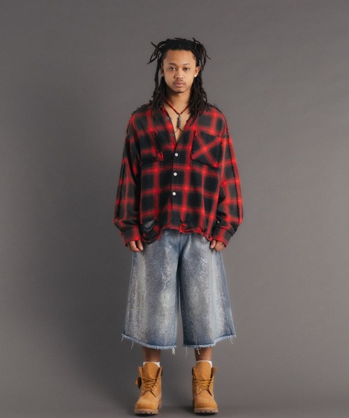 FR(13)NDS（フレンズ）の「FR(13)NDS /フレンズ/BlastCheck Shirt（シャツ/ブラウス・メンズ・ブラック/レッド/ブルー・L/M）」の15枚目の写真