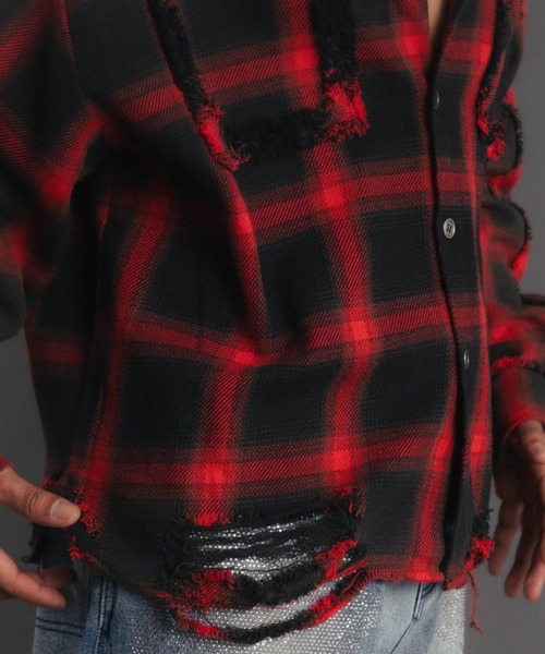 FR(13)NDS（フレンズ）の「FR(13)NDS /フレンズ/BlastCheck Shirt（シャツ/ブラウス・メンズ・ブラック/レッド/ブルー・L/M）」の21枚目の写真