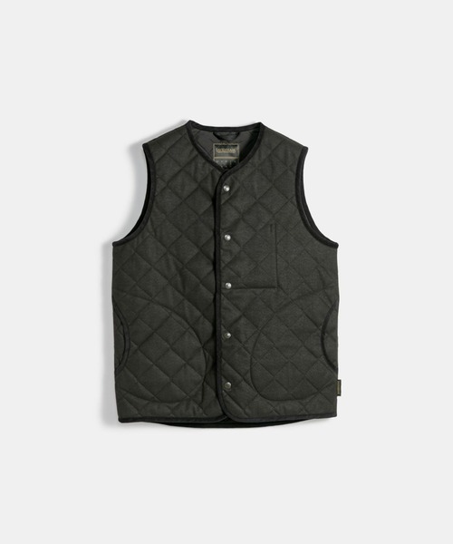 LAVENHAM（ラベンハム）の「Black Edition Brushed MS Thornham Mens / ブラック エディション ブラッシュド エムエス ソーンハム メンズ（ベスト・メンズ・ブラック・S/M/L/XL）」の5枚目の写真