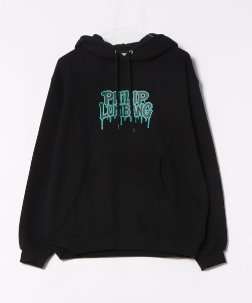 Right-on(ライトオン)の「【Philip Lumbang】プリントスウェットパーカー (ビッグシルエット / ユニセックス / 厚手コットン)(パーカー・メンズ・ブラック/グレー/ダークグレー・L/XL/M)」の2枚目の写真