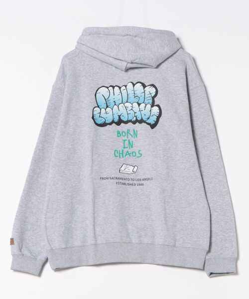 Right-on(ライトオン)の「【Philip Lumbang】プリントスウェットパーカー (ビッグシルエット / ユニセックス / 厚手コットン)(パーカー・メンズ・ブラック/グレー/ダークグレー・L/XL/M)」の5枚目の写真