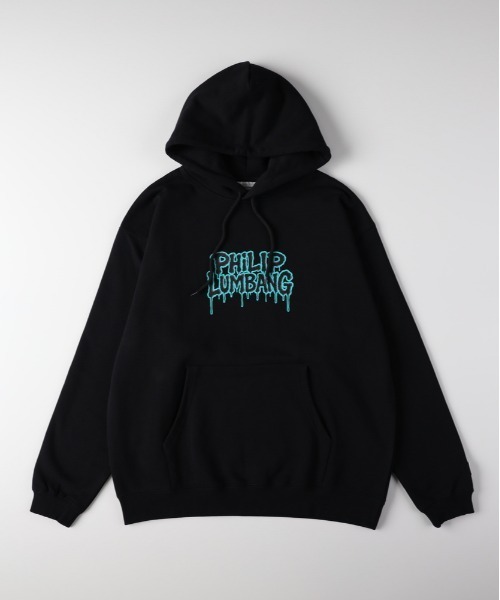Right-on（ライトオン）の「【Philip Lumbang】プリントスウェットパーカー (ビッグシルエット / ユニセックス / 厚手コットン)（パーカー・メンズ・ブラック/グレー/ダークグレー・L/XL/M）」の17枚目の写真