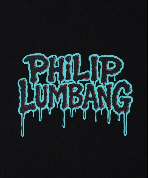 Right-on（ライトオン）の「【Philip Lumbang】プリントスウェットパーカー (ビッグシルエット / ユニセックス / 厚手コットン)（パーカー・メンズ・ブラック/グレー/ダークグレー・L/XL/M）」の5枚目の写真