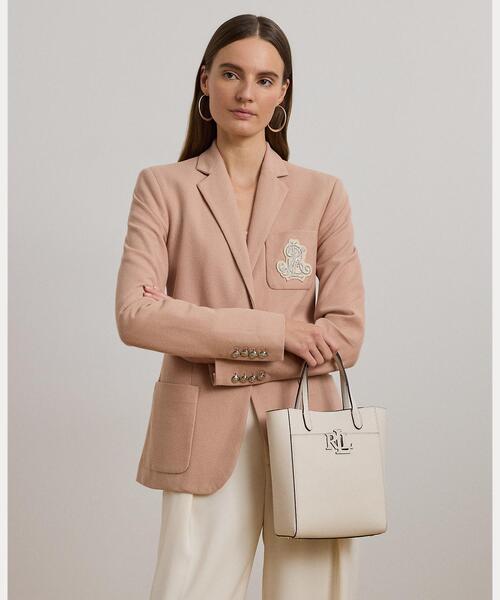 LAUREN RALPH LAUREN（ローレン ラルフ ローレン）の「ペブルド レザー スモール Cameryn トート バッグ（トートバッグ・レディース・ホワイト・ONE）」の7枚目の写真