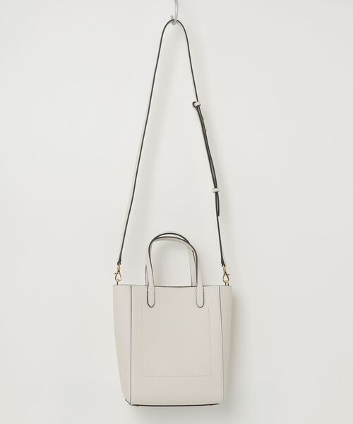 LAUREN RALPH LAUREN（ローレン ラルフ ローレン）の「ペブルド レザー スモール Cameryn トート バッグ（トートバッグ・レディース・ホワイト・ONE）」の4枚目の写真